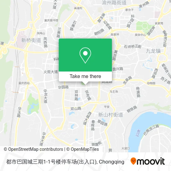 都市巴国城三期1-1号楼停车场(出入口) map