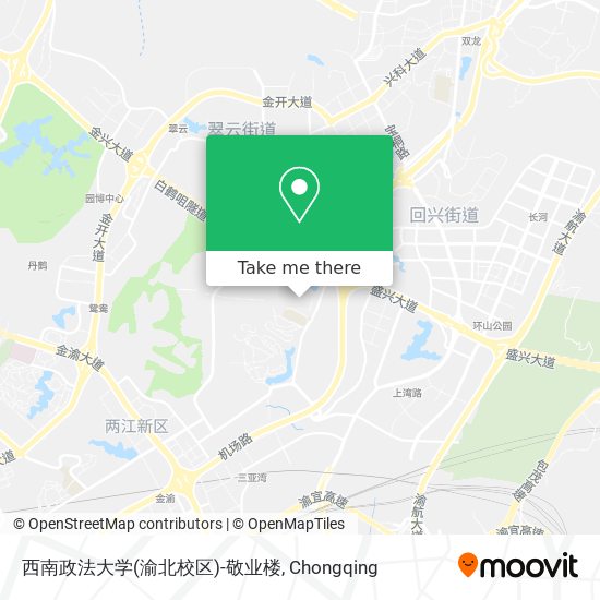 西南政法大学(渝北校区)-敬业楼 map