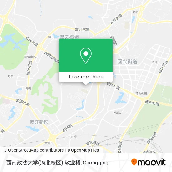 西南政法大学(渝北校区)-敬业楼 map