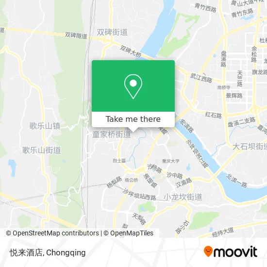 悦来酒店 map
