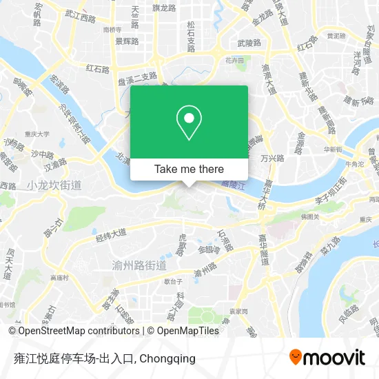 雍江悦庭停车场-出入口 map