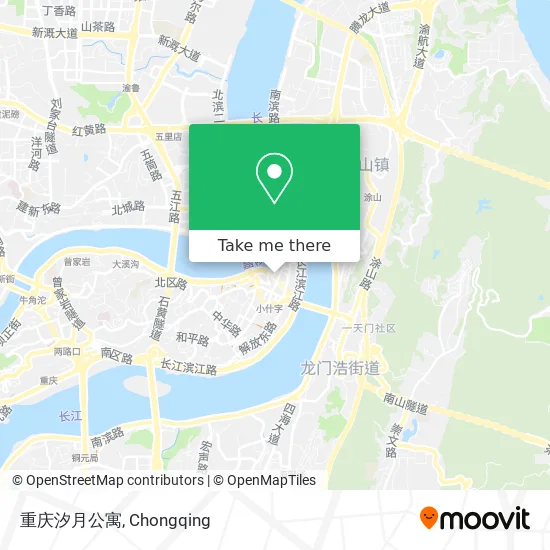 重庆汐月公寓 map