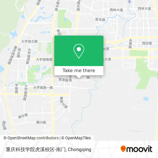 重庆科技学院虎溪校区-南门 map