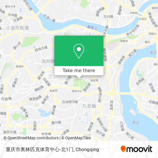 重庆市奥林匹克体育中心-北1门 map