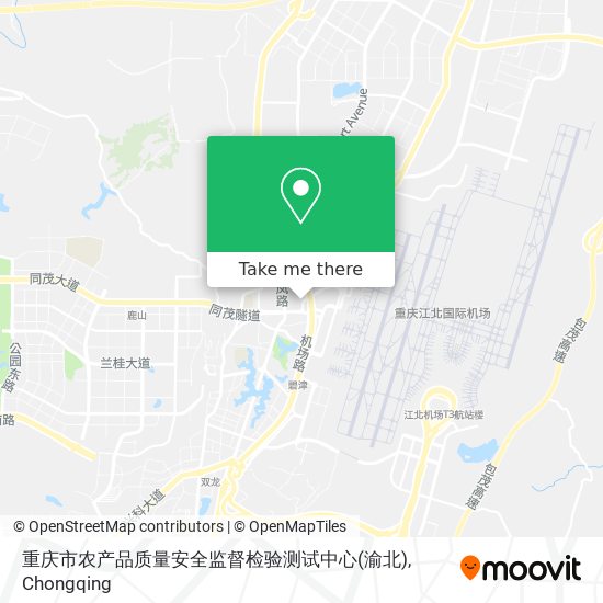 重庆市农产品质量安全监督检验测试中心(渝北) map