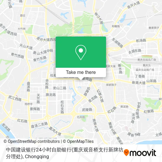 中国建设银行24小时自助银行(重庆观音桥支行新牌坊分理处) map