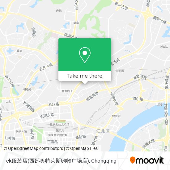 ck服装店(西部奥特莱斯购物广场店) map