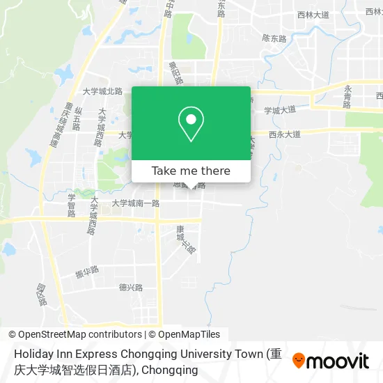 Holiday Inn Express Chongqing University Town (重庆大学城智选假日酒店) map