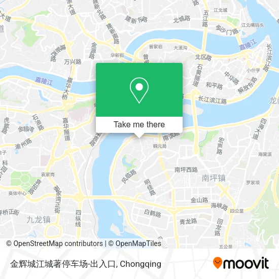 金辉城江城著停车场-出入口 map