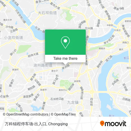 万科锦程停车场-出入口 map