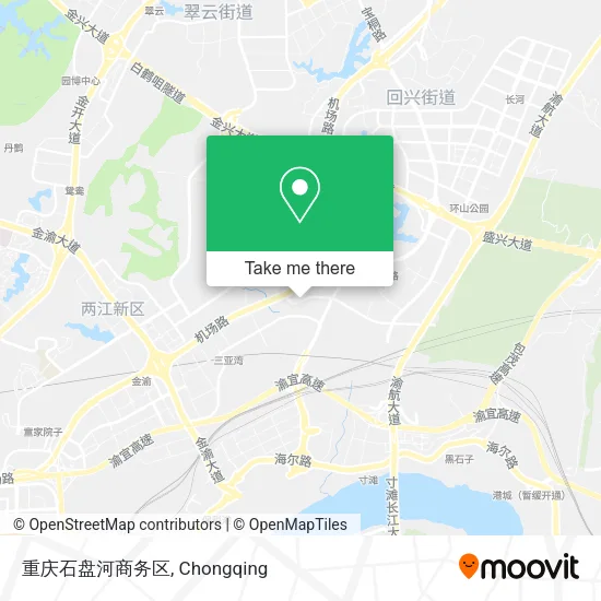重庆石盘河商务区 map