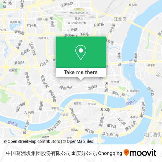 中国葛洲坝集团股份有限公司重庆分公司 map
