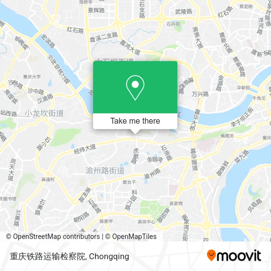 重庆铁路运输检察院 map