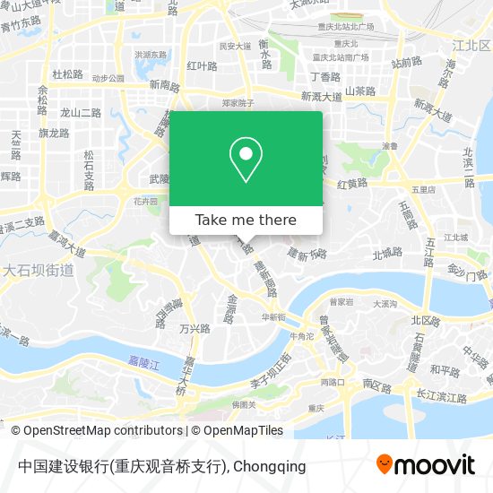 中国建设银行(重庆观音桥支行) map