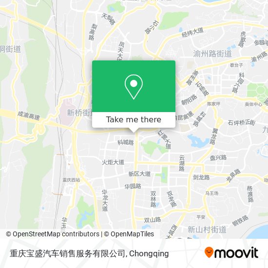 重庆宝盛汽车销售服务有限公司 map