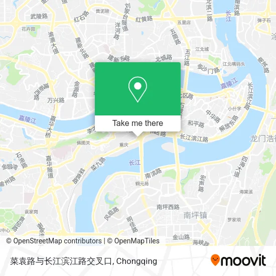 菜袁路与长江滨江路交叉口 map