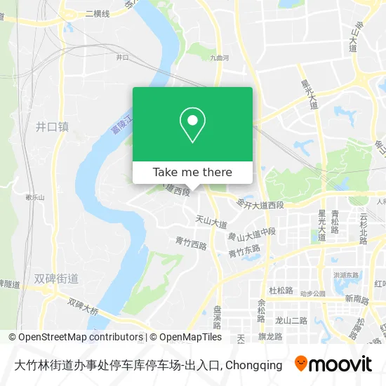 大竹林街道办事处停车库停车场-出入口 map