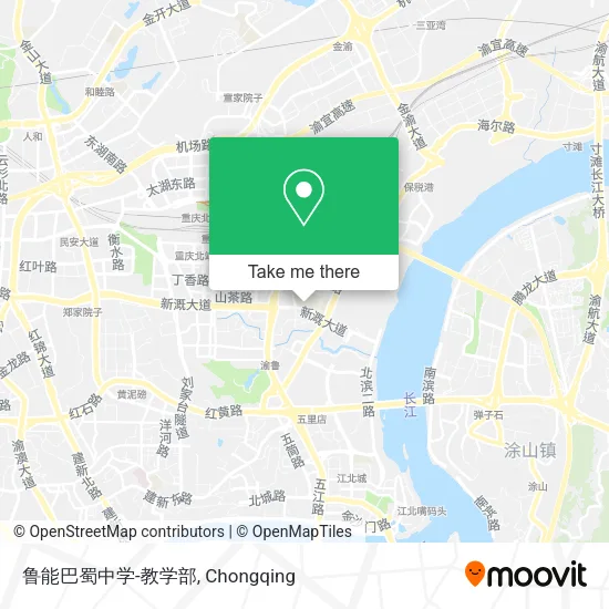 鲁能巴蜀中学-教学部 map