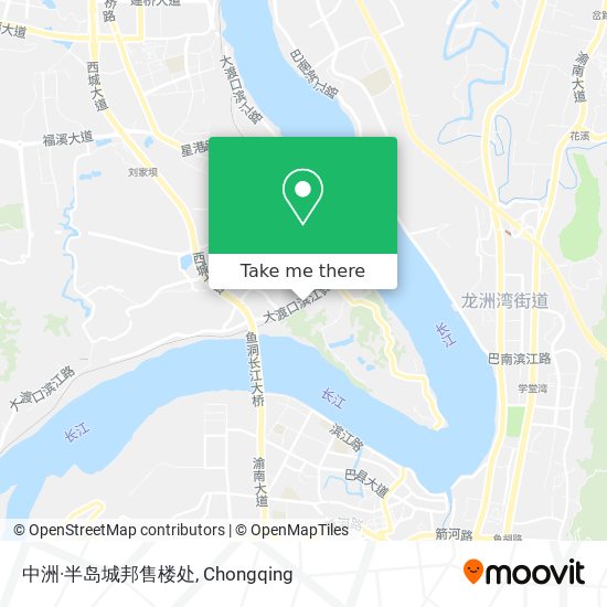 How To Get To 中洲 半岛城邦售楼处in Chongqing By Bus Or Metro