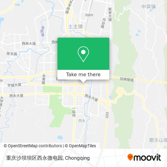 重庆沙坝坝区西永微电园 map