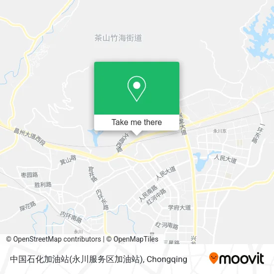 中国石化加油站(永川服务区加油站) map