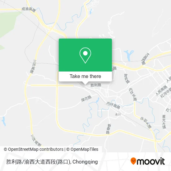 胜利路/渝西大道西段(路口) map