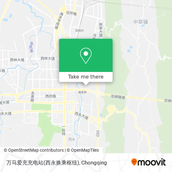 万马爱充充电站(西永换乘枢纽) map