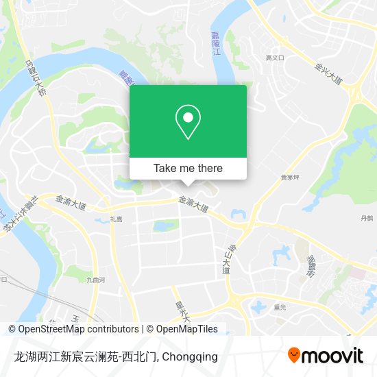 龙湖两江新宸云澜苑-西北门 map