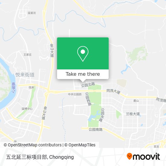 五北延三标项目部 map