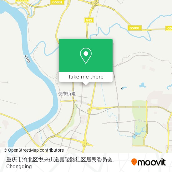 重庆市渝北区悦来街道嘉陵路社区居民委员会 map