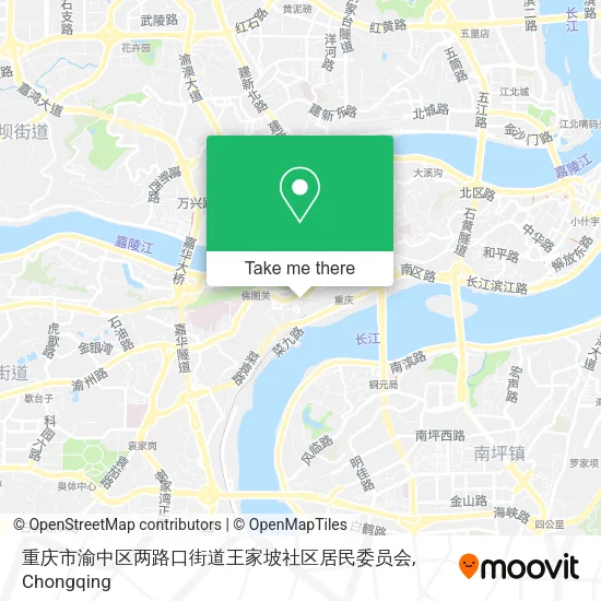 重庆市渝中区两路口街道王家坡社区居民委员会 map