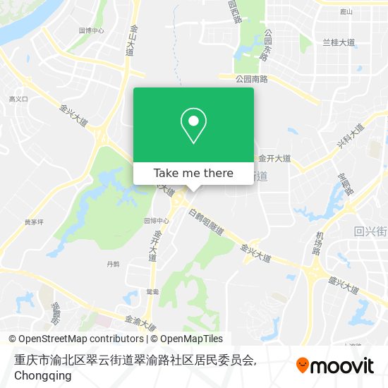 重庆市渝北区翠云街道翠渝路社区居民委员会 map