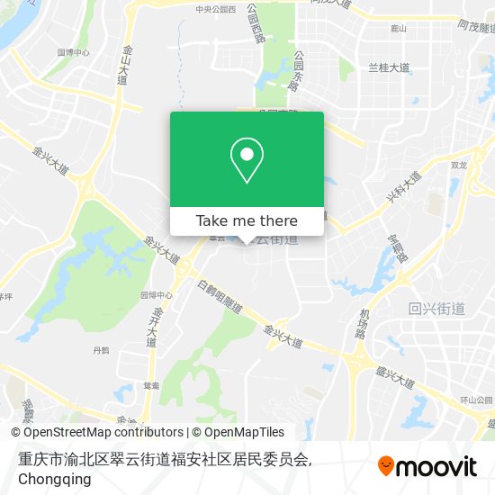 重庆市渝北区翠云街道福安社区居民委员会 map