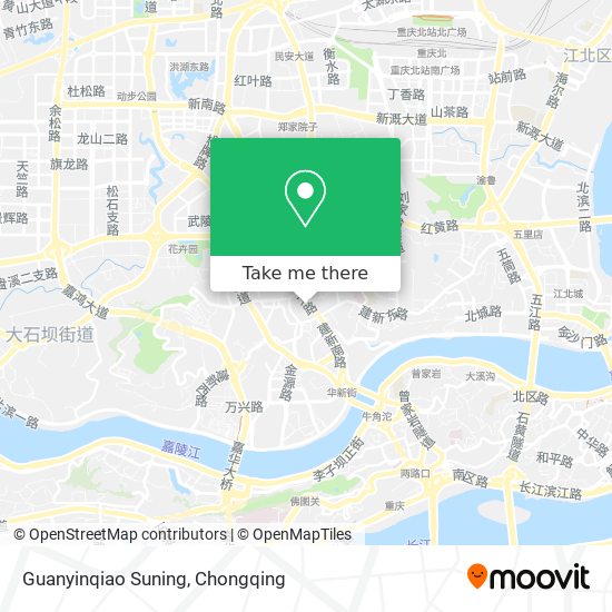 Guanyinqiao Suning map