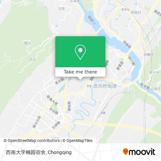 西南大学楠园宿舍 map