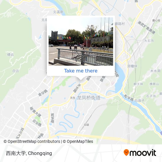 西南大学 map