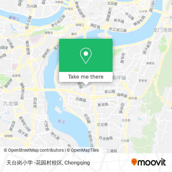 天台岗小学 -花园村校区 map