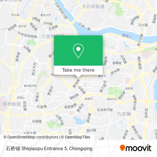 石桥铺 Shiqiaopu Entrance 5 map