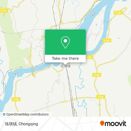 珞璜镇 map