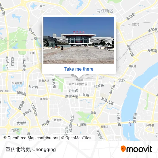 重庆北站房 map