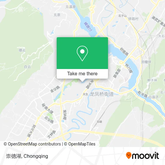 崇德湖 map