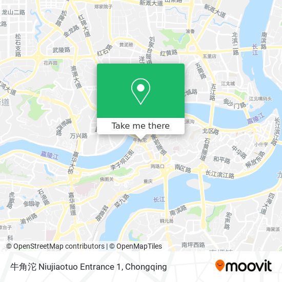 牛角沱 Niujiaotuo Entrance 1 map
