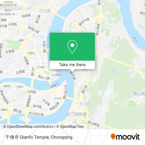 千佛寺 Qianfo Temple map