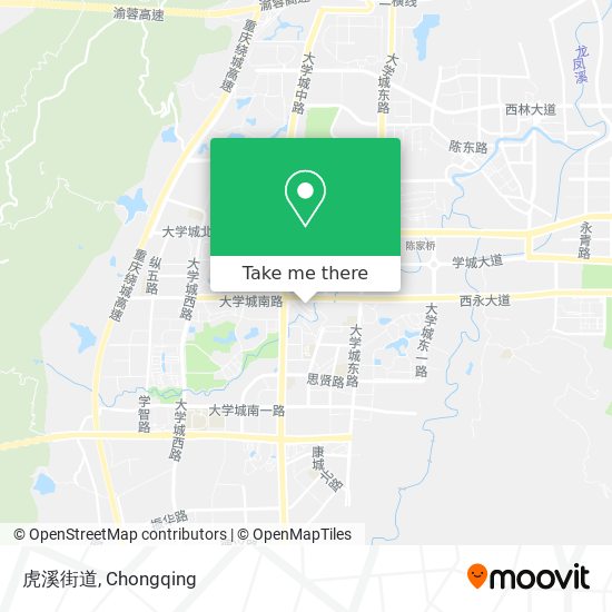 虎溪街道 map