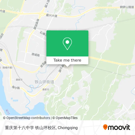重庆第十八中学 铁山坪校区 map