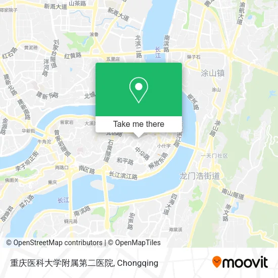 重庆医科大学附属第二医院 map