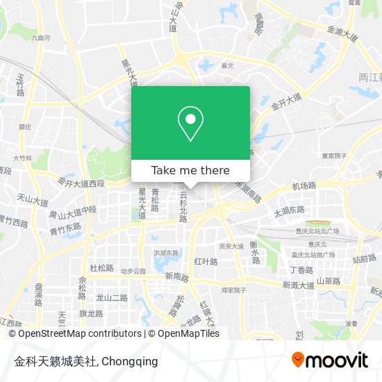 金科天籁城美社 map