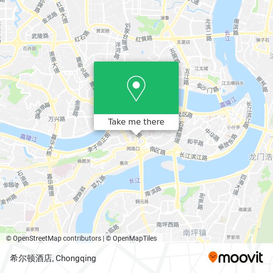 希尔顿酒店 map