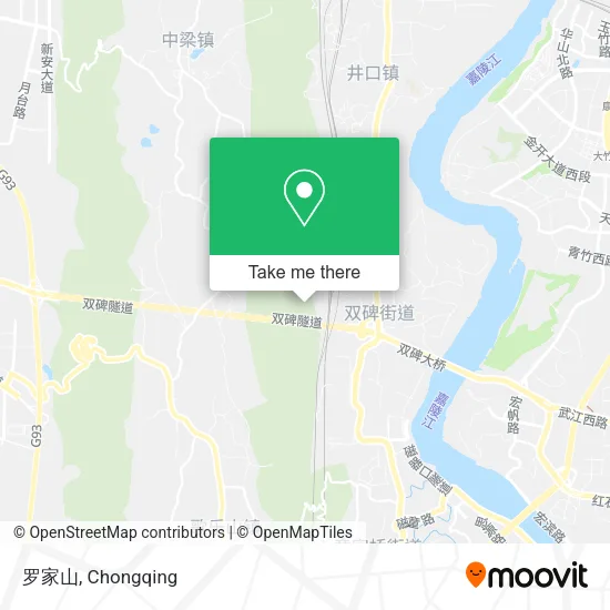 罗家山 map