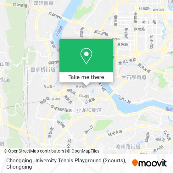 Chongqing Univercity Tennis Playground (2courts) map